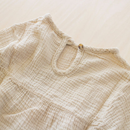 オーガニックコットン 長袖ロンパース / ベビー / キッズ