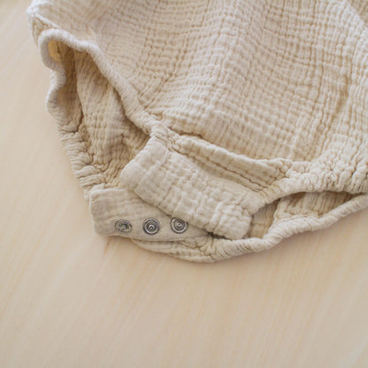 オーガニックコットン 長袖ロンパース / ベビー / キッズ