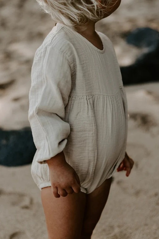 オーガニックコットン 長袖ロンパース / ベビー / キッズ