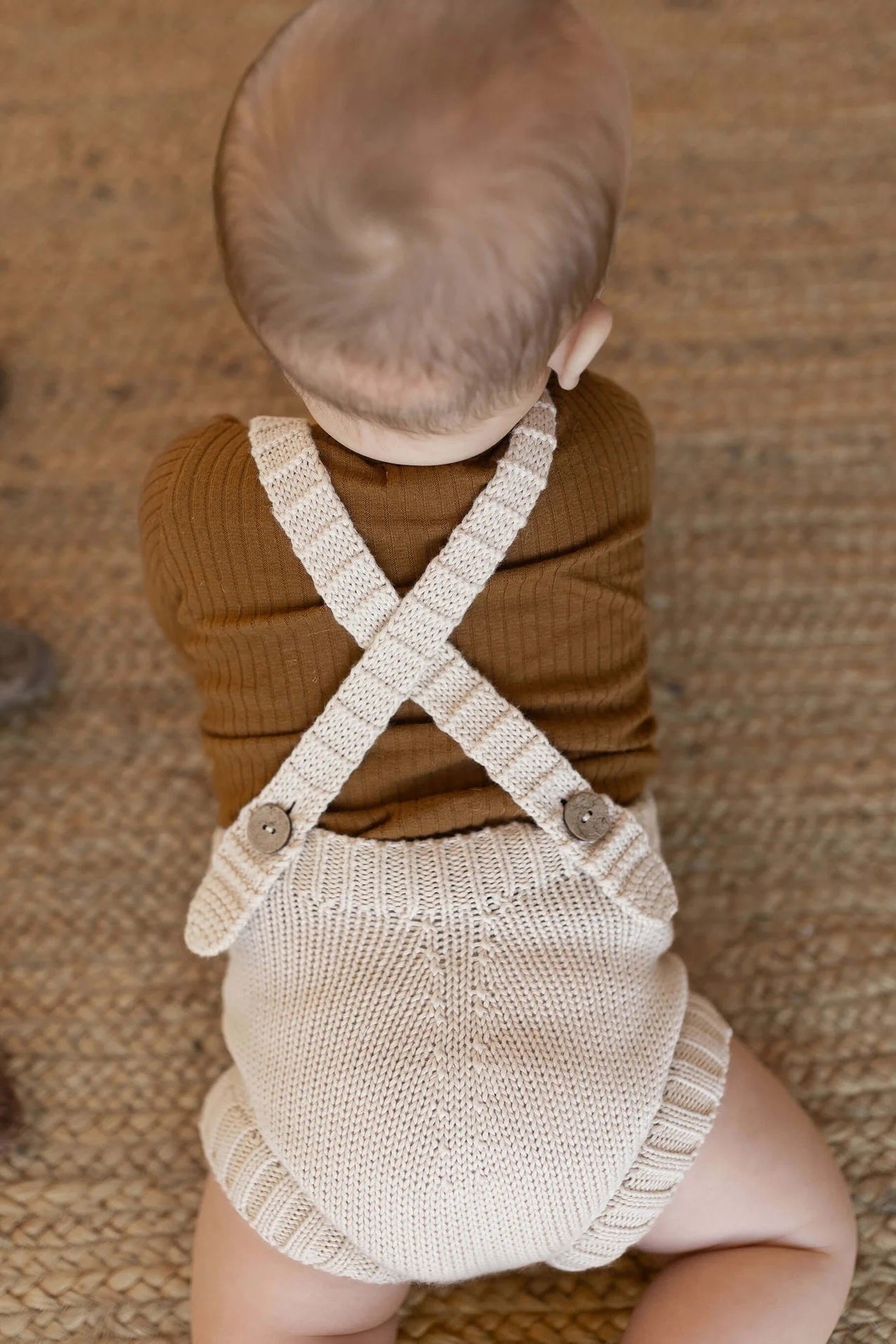 オーガニックコットン ニットロンパース / ベビー