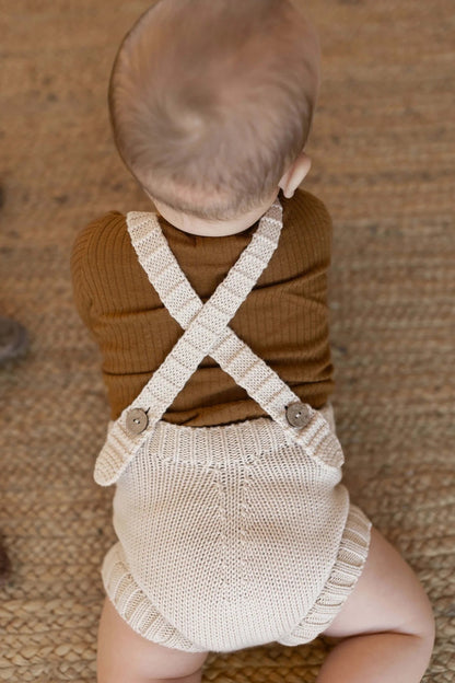 オーガニックコットン ニットロンパース / ベビー